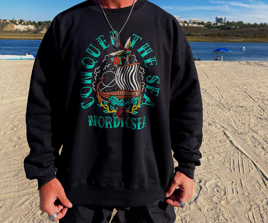 Conquer the Sea Crewneck